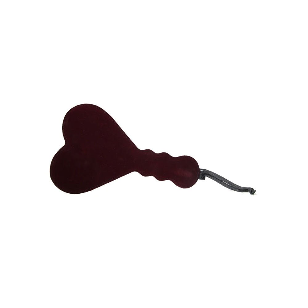 Sex & Mischief Enchanted Heart Paddle - Red/Black Paddle - silkandsin