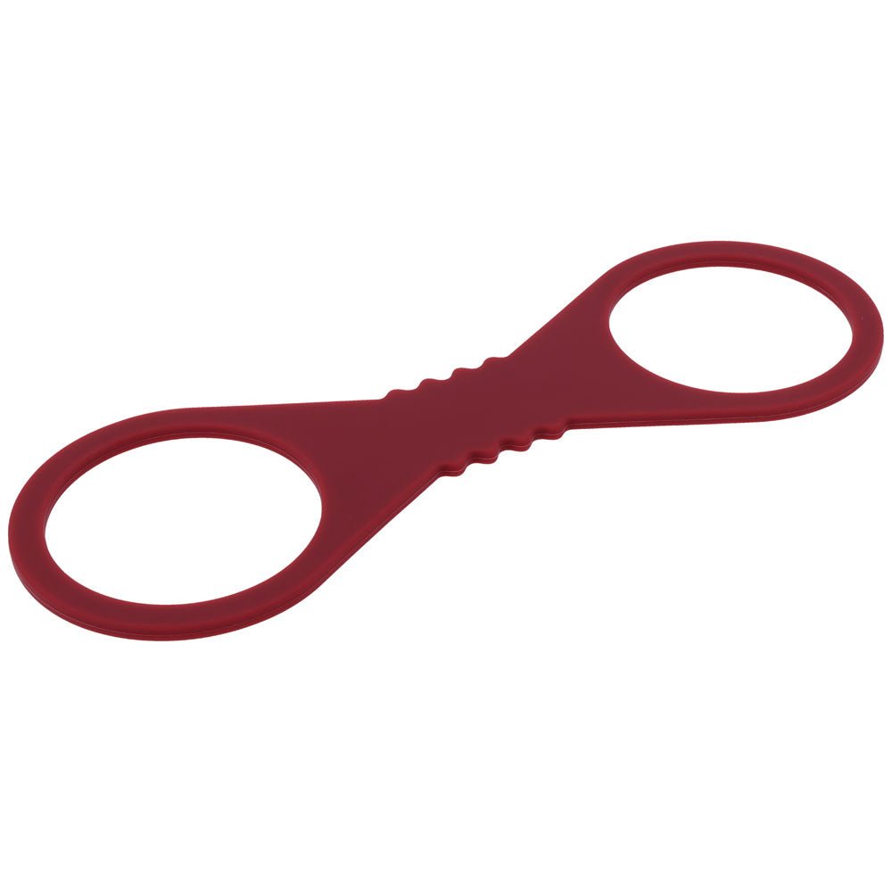 Sex & Mischief Enchanted Large Silicone Cuffs - Burgundy Large Restraints - silkandsin