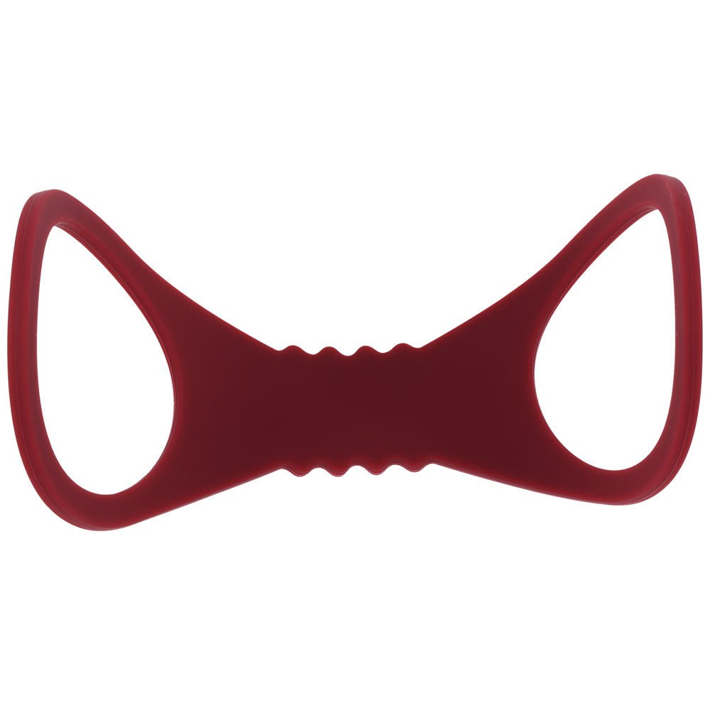 Sex & Mischief Enchanted Large Silicone Cuffs - Burgundy Large Restraints - silkandsin