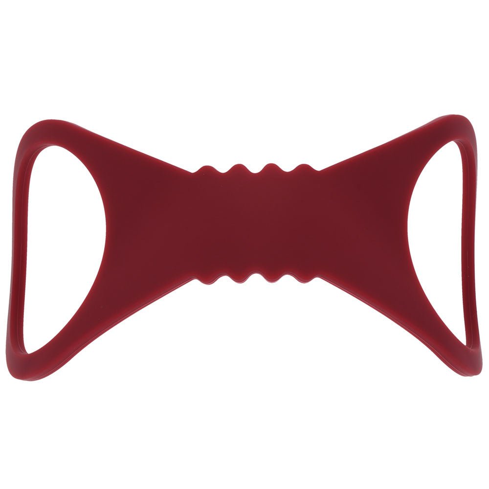 Sex & Mischief Enchanted Large Silicone Cuffs - Burgundy Large Restraints - silkandsin