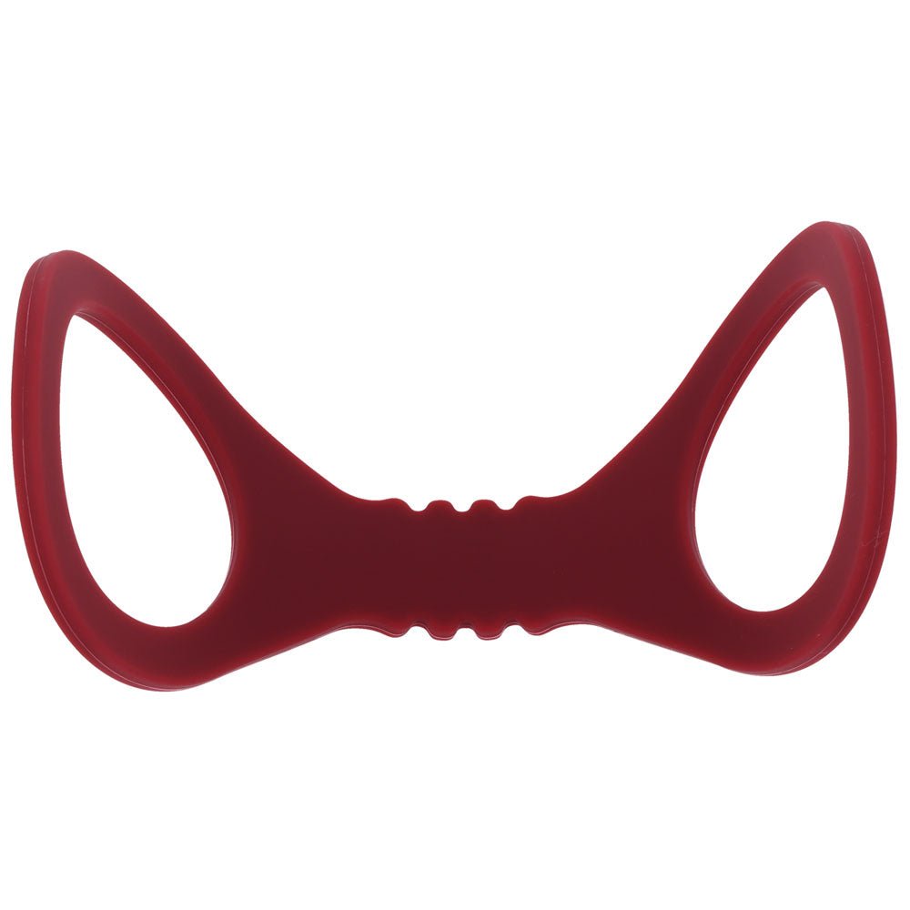 Sex & Mischief Enchanted Small Silicone Cuffs - Burgundy Small Restraints - silkandsin