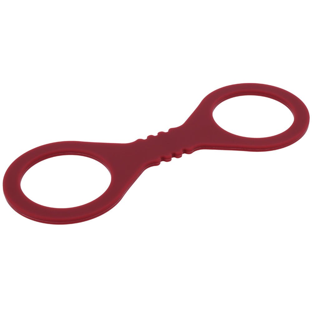 Sex & Mischief Enchanted Small Silicone Cuffs - Burgundy Small Restraints - silkandsin
