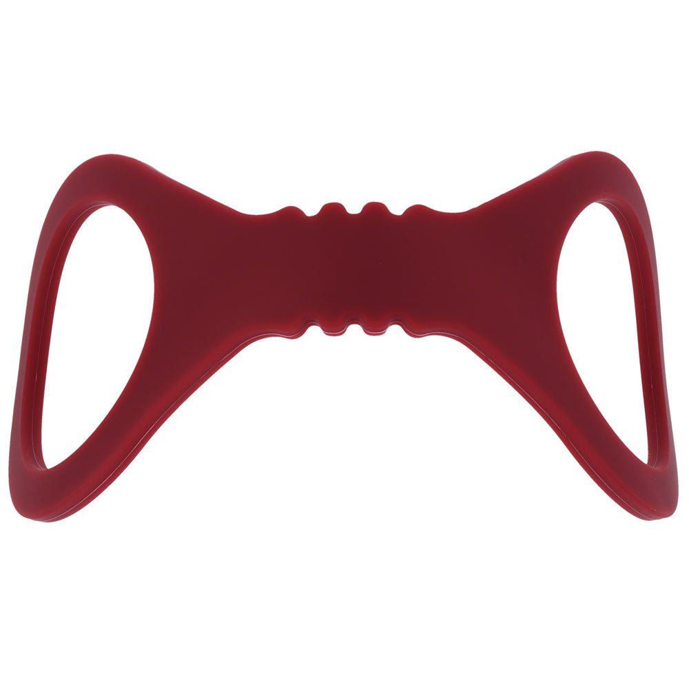 Sex & Mischief Enchanted Small Silicone Cuffs - Burgundy Small Restraints - silkandsin