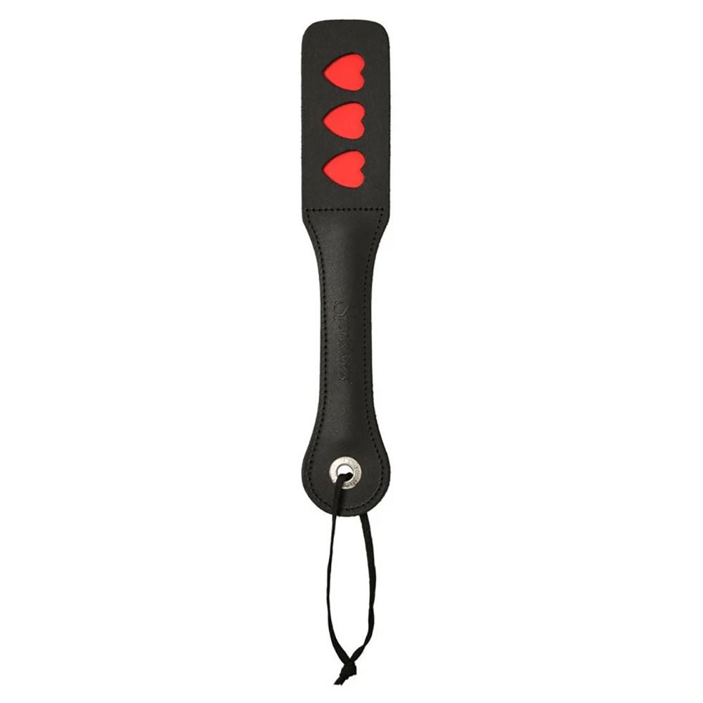 Sex & Mischief Heart Paddle - Black Paddle - silkandsin