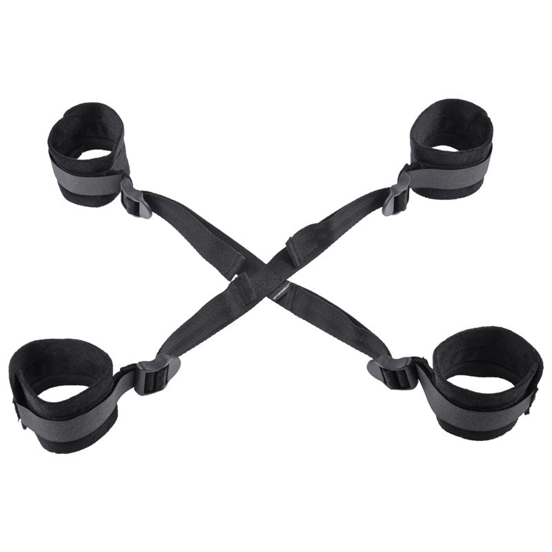 Sex & Mischief Hog Tie - Black Restraint - silkandsin