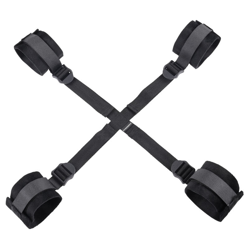 Sex & Mischief Hog Tie - Black Restraint - silkandsin