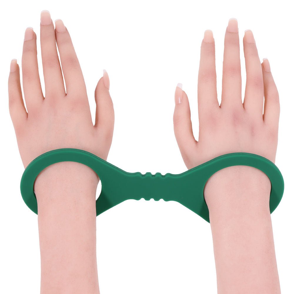 Sex & Mischief Indica Small Silicone Cuffs - Green Small Restraints - silkandsin