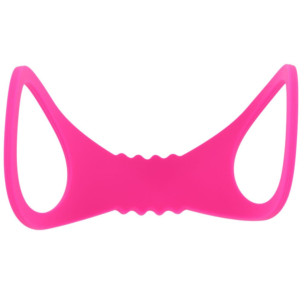 Sex & Mischief Large Hot Pink Silicone Cuffs - Hot Pink Large Restraints - silkandsin