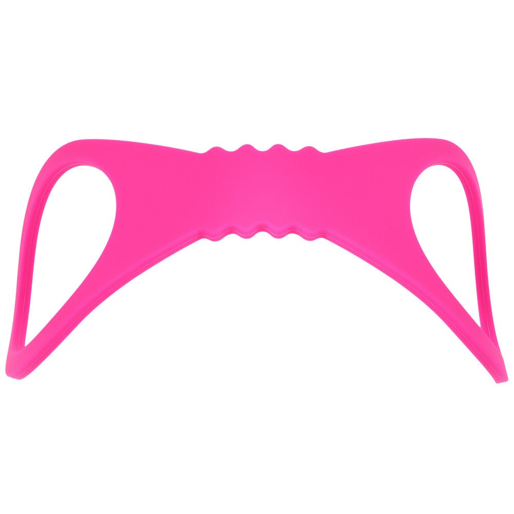 Sex & Mischief Large Hot Pink Silicone Cuffs - Hot Pink Large Restraints - silkandsin