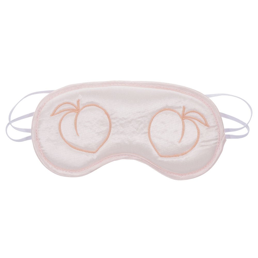 Sex & Mischief Peaches n CreaMe Blindfold - Peach Eyemask - silkandsin