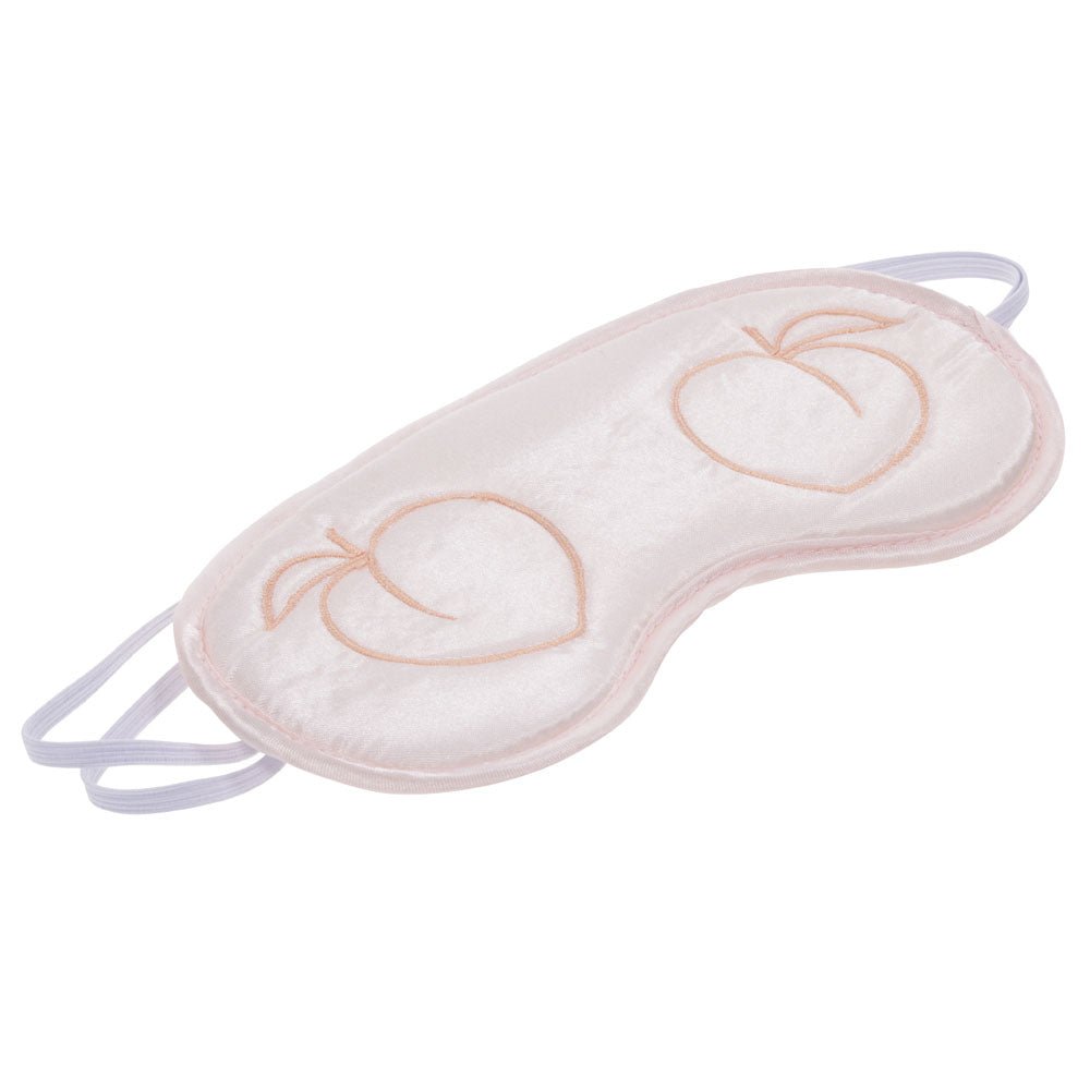 Sex & Mischief Peaches n CreaMe Blindfold - Peach Eyemask - silkandsin