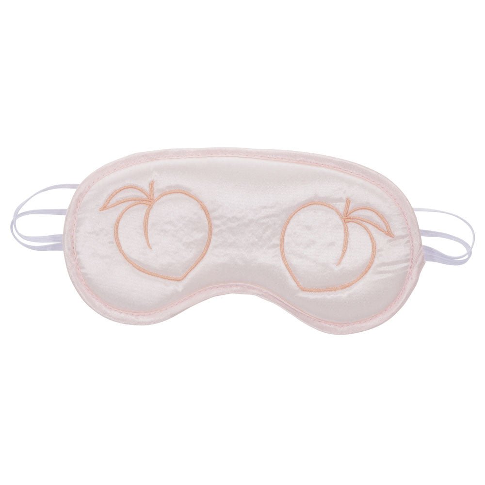 Sex & Mischief Peaches n CreaMe Blindfold - Peach Eyemask - silkandsin