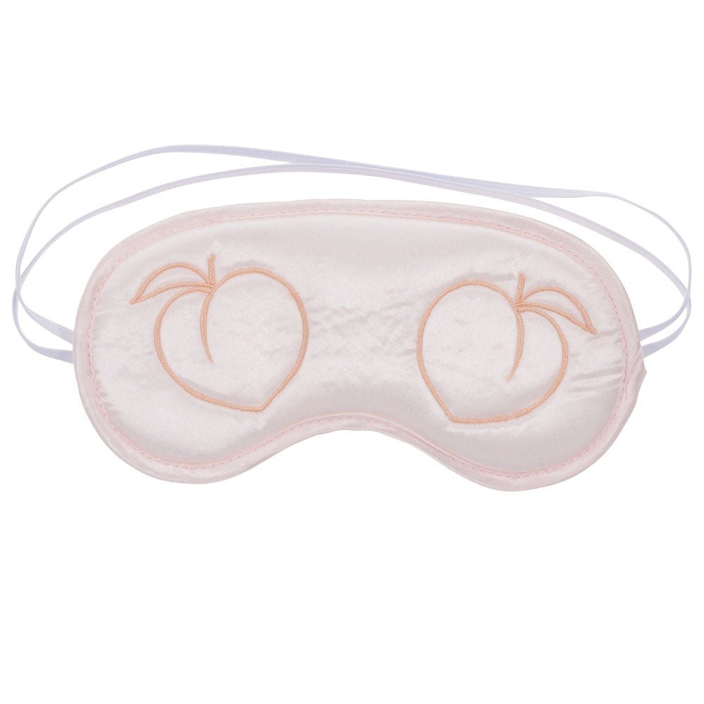 Sex & Mischief Peaches n CreaMe Blindfold - Peach Eyemask - silkandsin