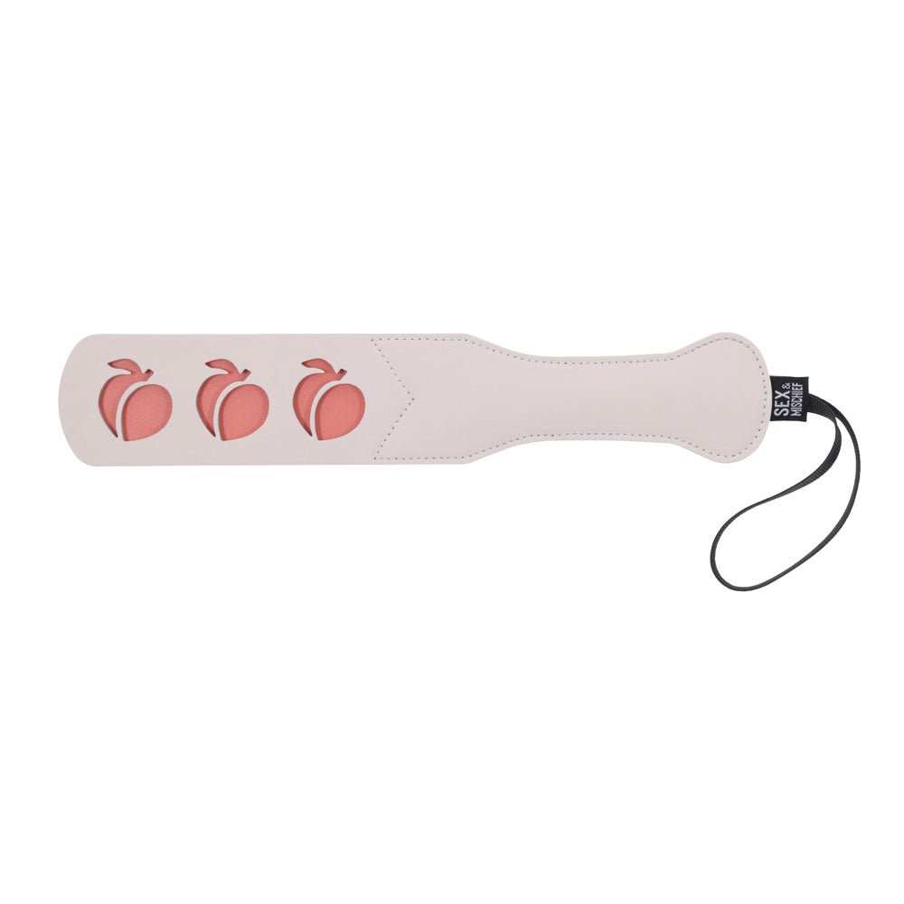 Sex & Mischief Peaches n CreaMe Impression Paddle - Peach Spanking Paddle - silkandsin
