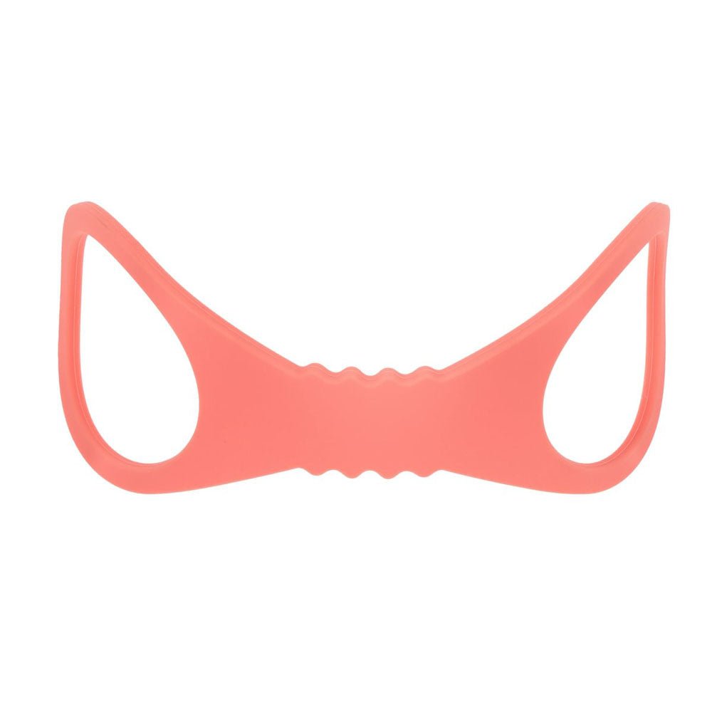 Sex & Mischief Peaches n CreaMe Large Silicone Cuffs - Peach Large Silicone Restraints - silkandsin