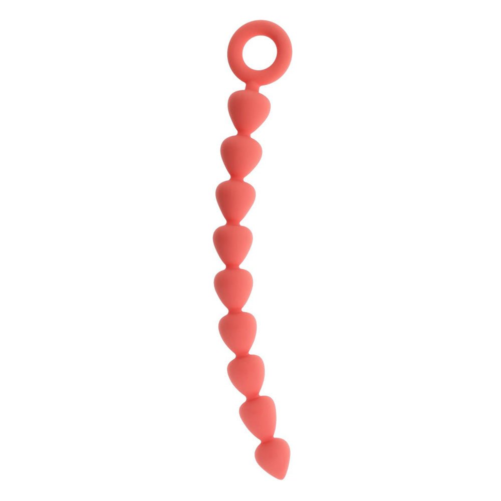Sex & Mischief Peaches n CreaMe Silicone Anal Beads - Peach 23 cm Silicone Anal Beads - silkandsin