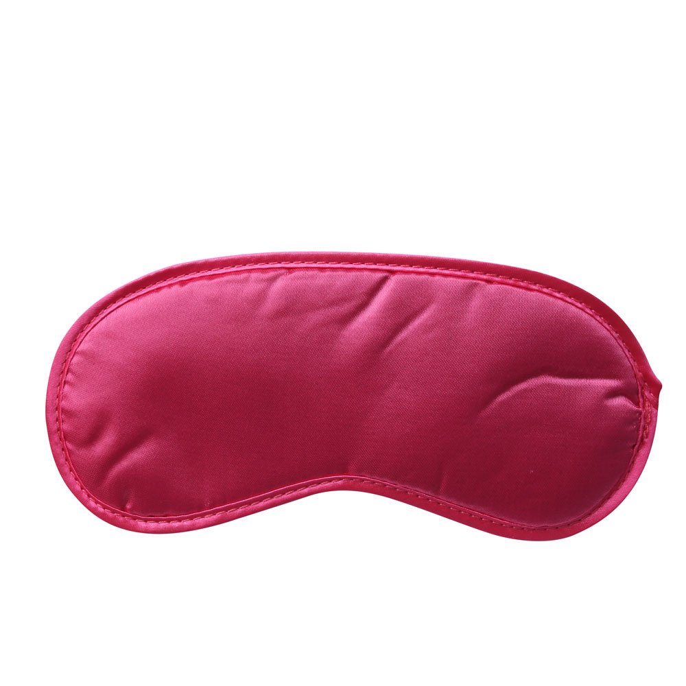 Sex & Mischief Satin Blindfold Hot Pink - Hot Pink Blindfold - silkandsin