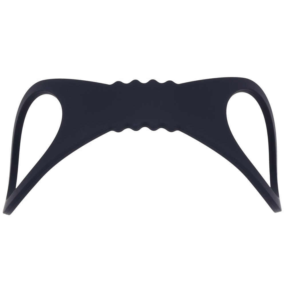 Sex & Mischief Shadow Large Silicone Cuffs - Black Large Restraints - silkandsin