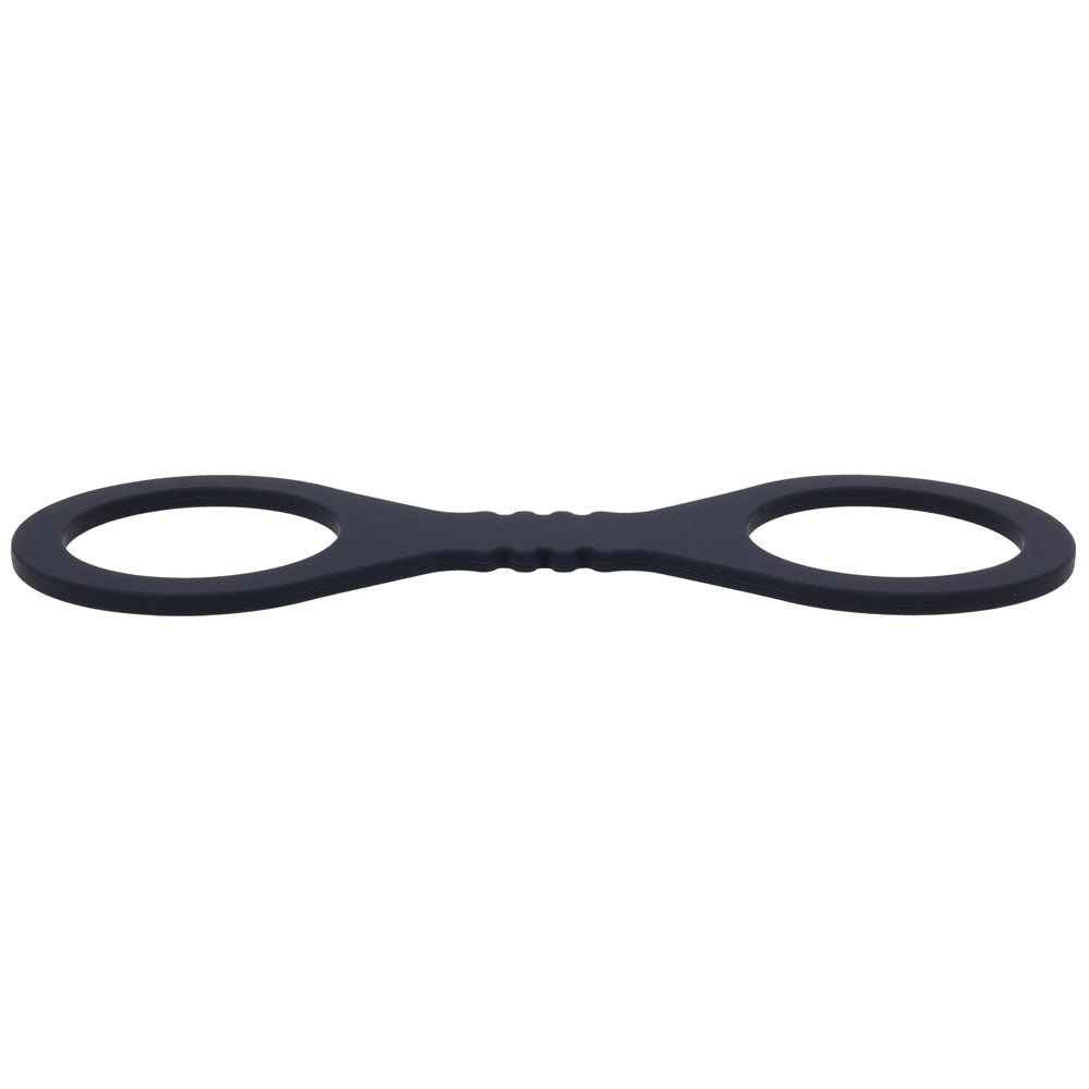 Sex & Mischief Shadow Small Silicone Cuffs - Black Small Restraints - silkandsin