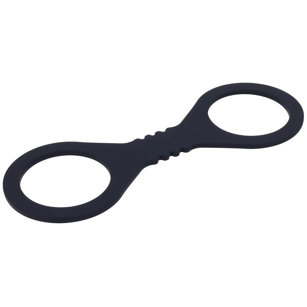 Sex & Mischief Shadow Small Silicone Cuffs - Black Small Restraints - silkandsin