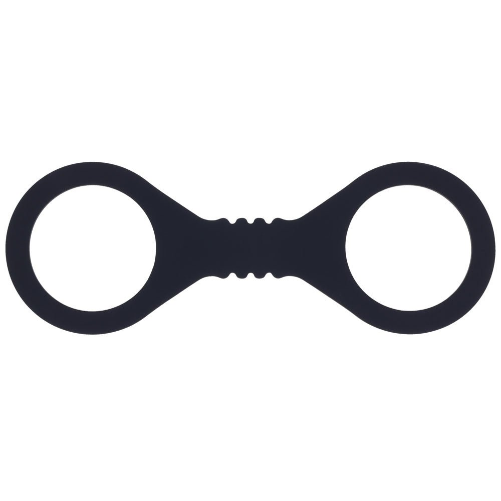 Sex & Mischief Shadow Small Silicone Cuffs - Black Small Restraints - silkandsin