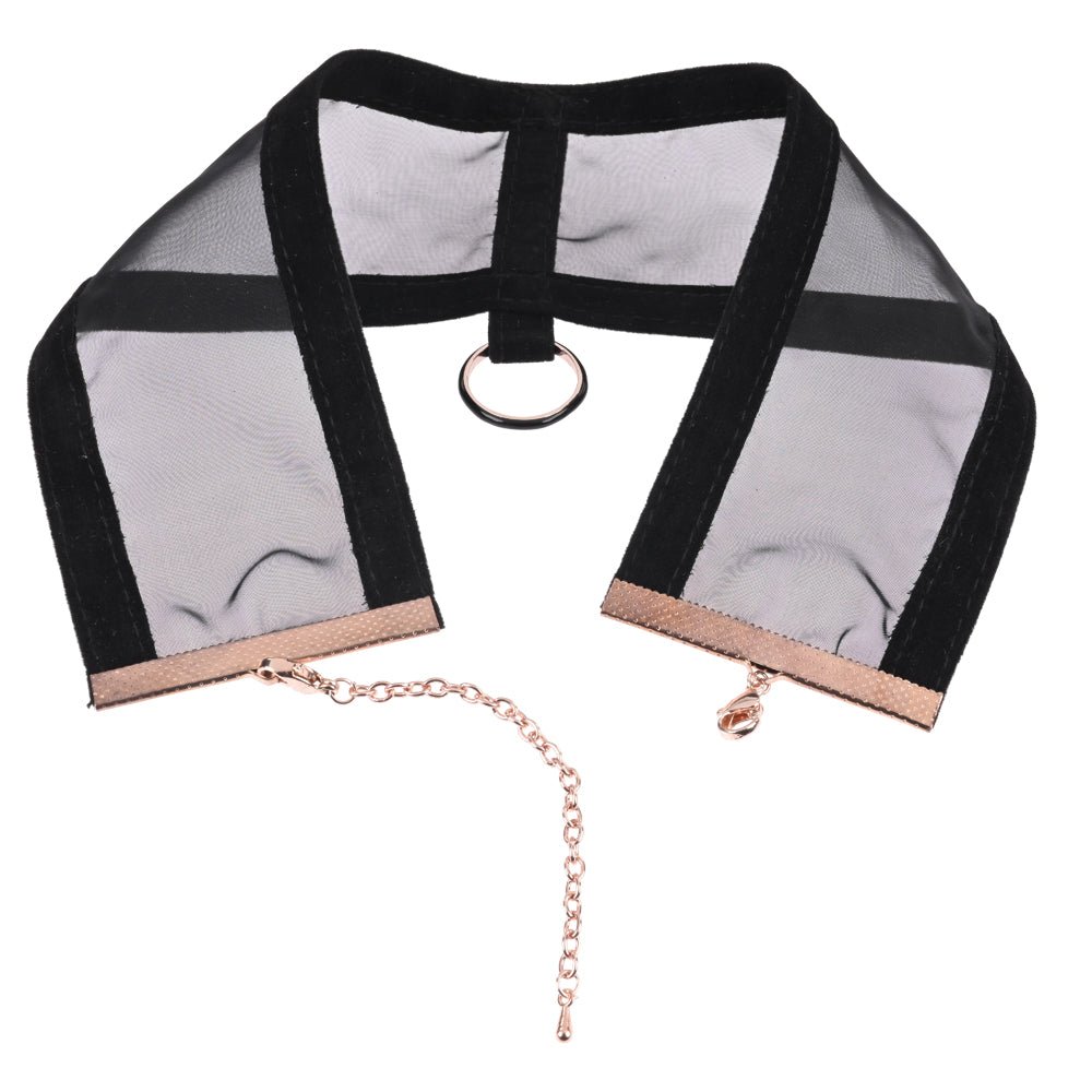 Sex & Mischief Sheer Day Collar - Black Collar - silkandsin