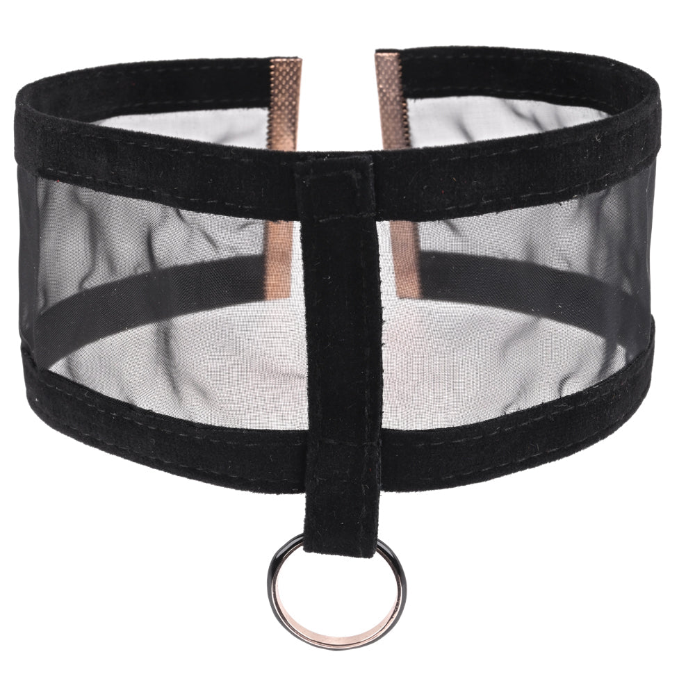 Sex & Mischief Sheer Day Collar - Black Collar - silkandsin