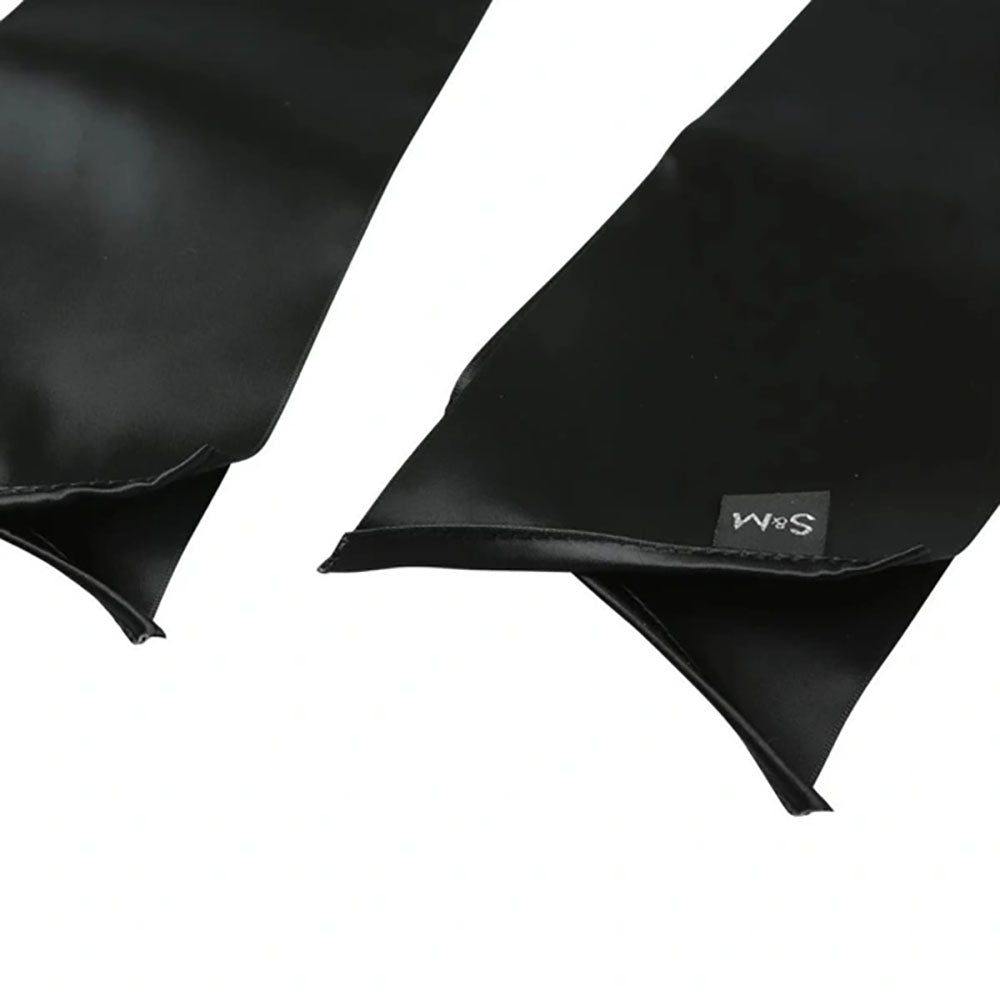 Sex & Mischief Silky Sashes Black - Black Restraints - silkandsin