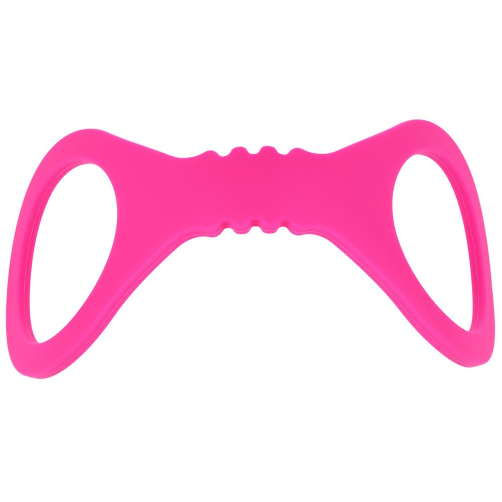 Sex & Mischief Small Hot Pink Silicone Cuffs - Hot Pink Small Restraints - silkandsin