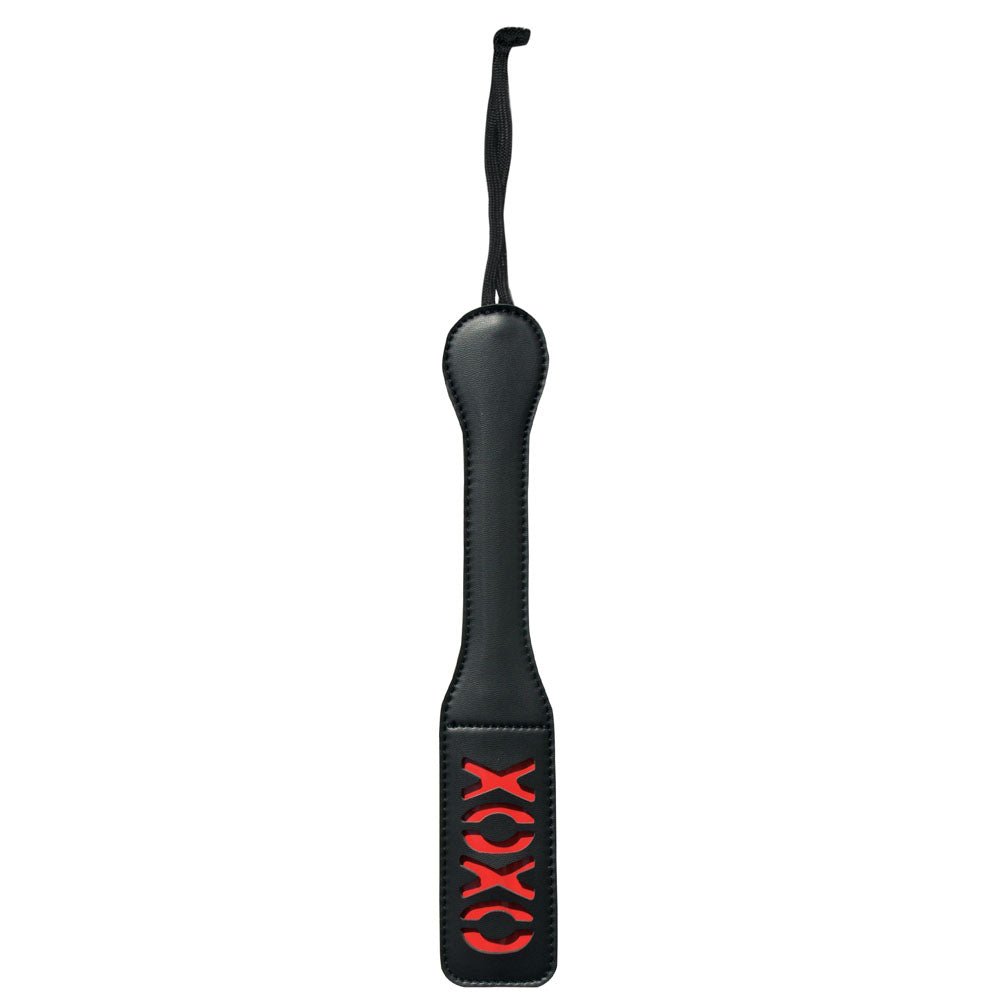 Sex & Mischief XOXO Paddle - Black - Black Paddle - Silk and Sin