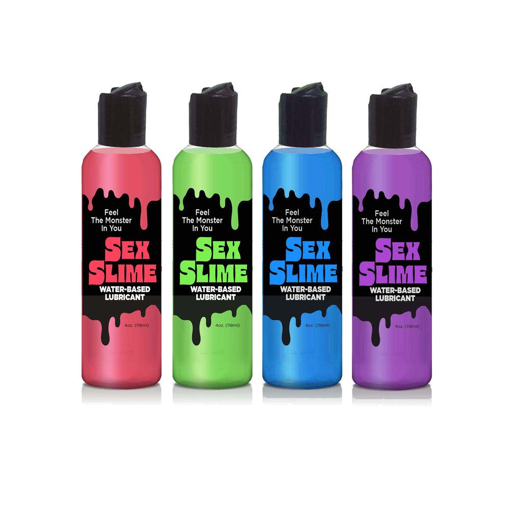 Sex Slime - Green - Green Water Based Lubricant - 120 ml Bottle - Silk and Sin