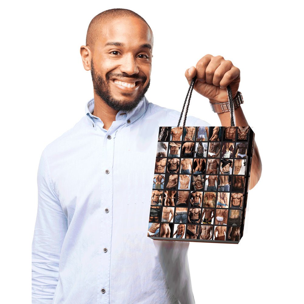 Sexy Guys Gift Bag - Novelty Gift Bag - Silk and Sin
