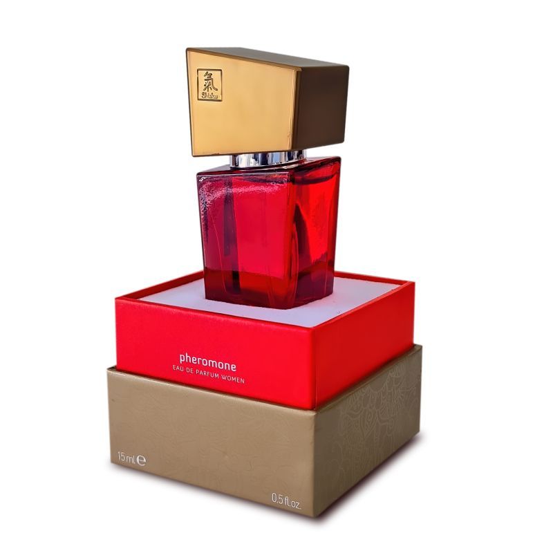 Shiatsu Pheromone Fragrance Woman Red 15ml - Silk and Sin