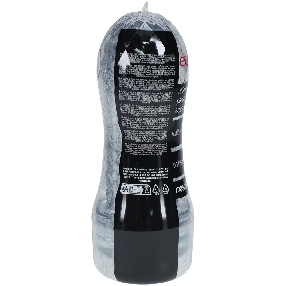 SHOTS Easy Rider - Clear - Clear Vagina Stroker - silkandsin