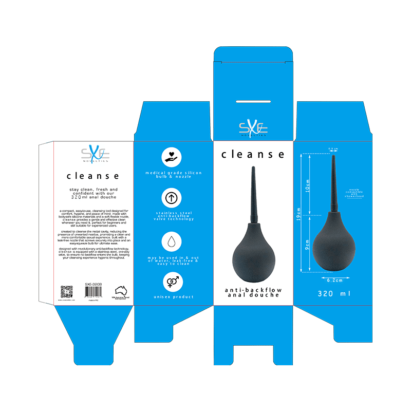 Silicone Anti-Backflow Douche 320ml - Silk and Sin