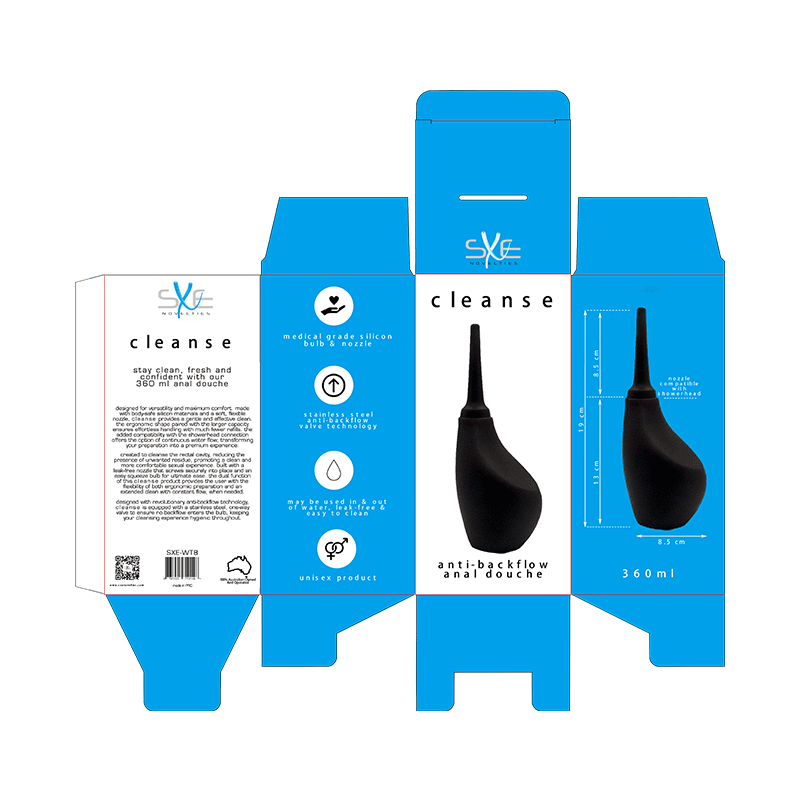 Silicone Ergonomic Anti-Backflow Douche 360ml - Silk and Sin