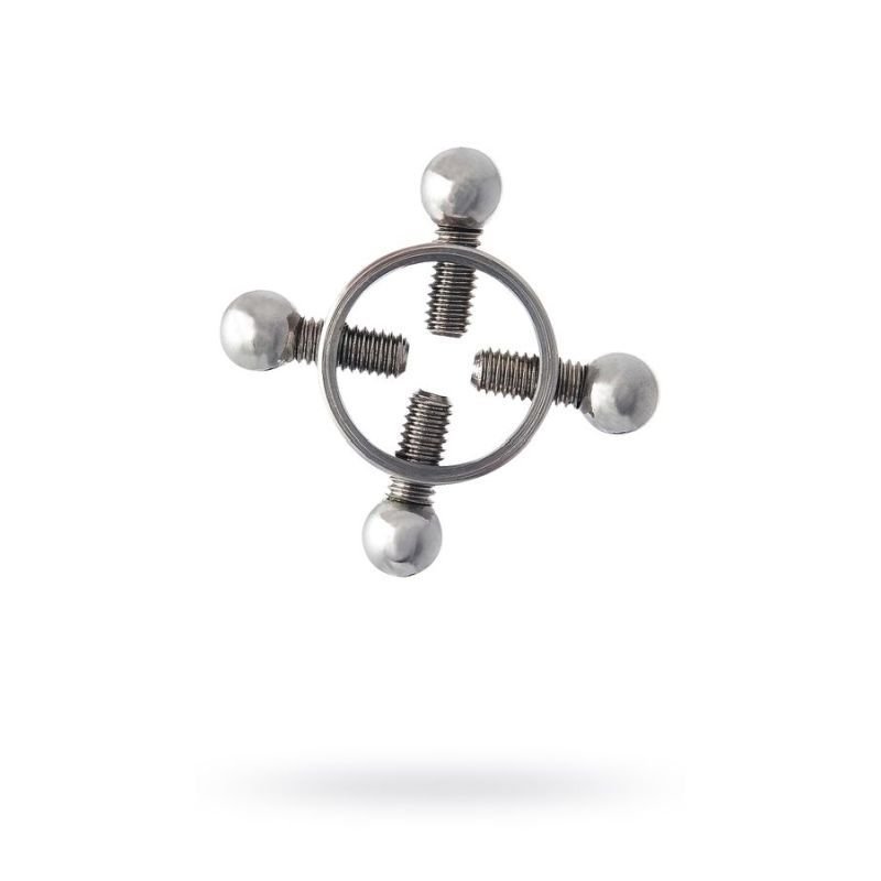 Silver Metal 2 Pc Nipple Clamps - Silk and Sin
