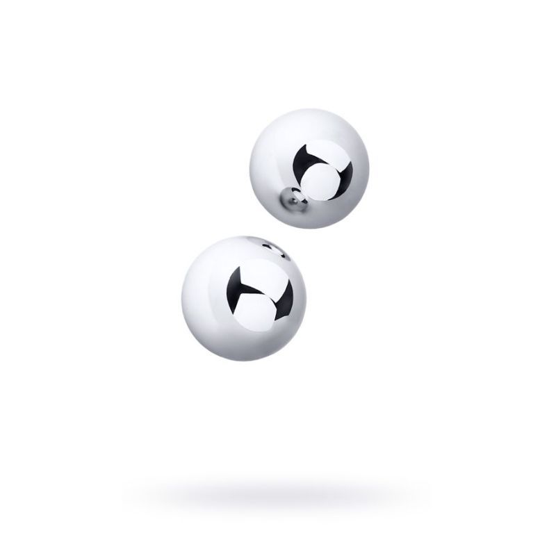 Silver Metal 2 Pc Vaginal Balls 3cm - Silk and Sin