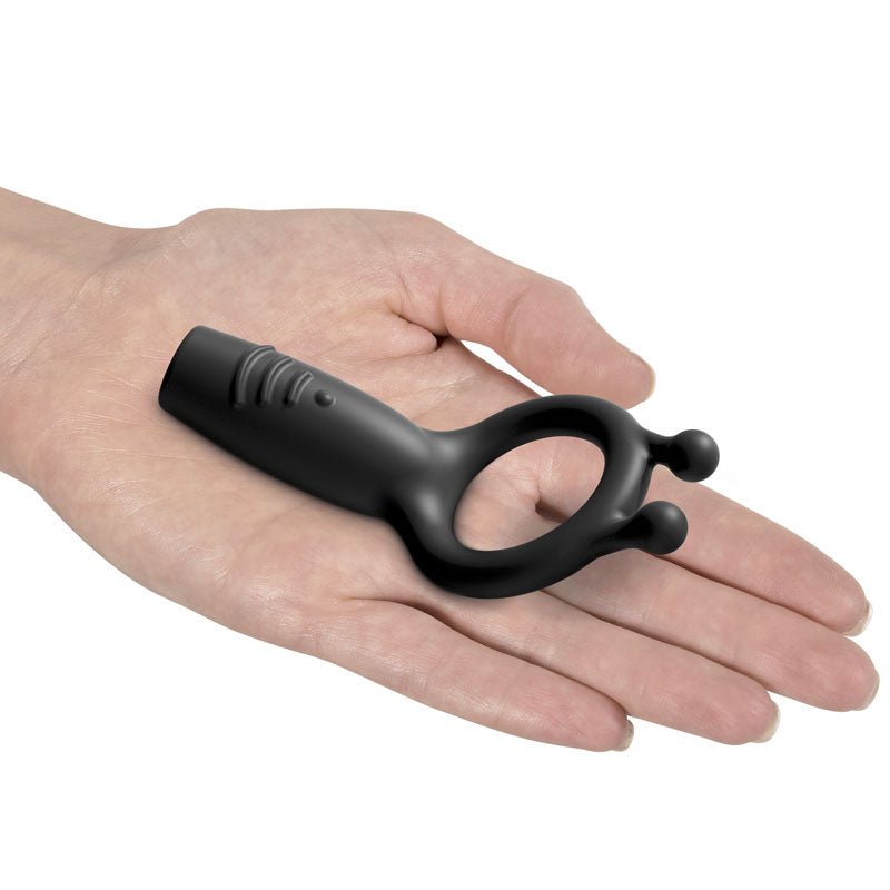 Sir Richards Vibrating Silicone Super C - Ring - Grey USB Rechargeable Vibrating Cock Ring - silkandsin