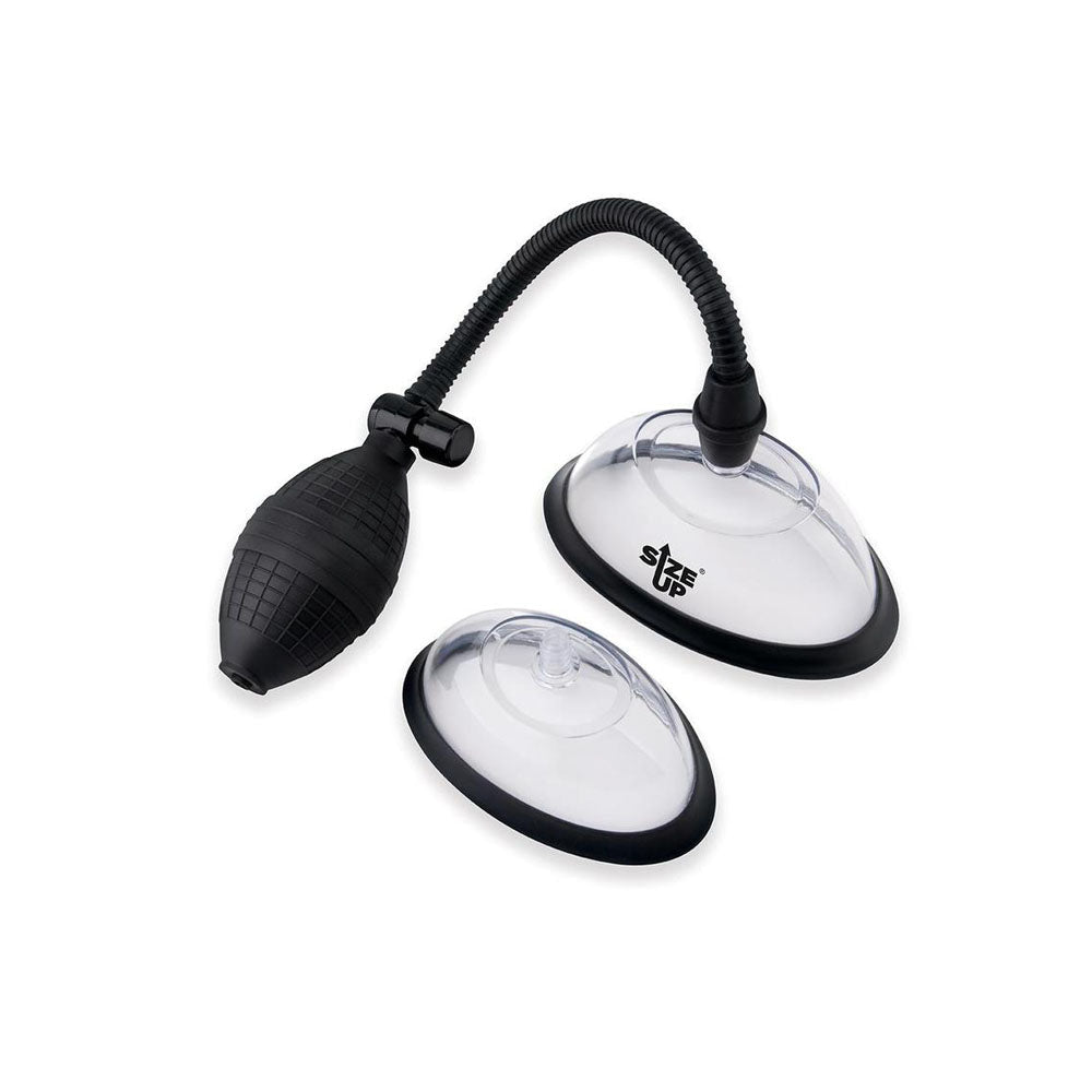 Size Up Classic Pussy Pump with 2 Chambers - Vagina Pump with 2 Interchangeable Chambers - silkandsin