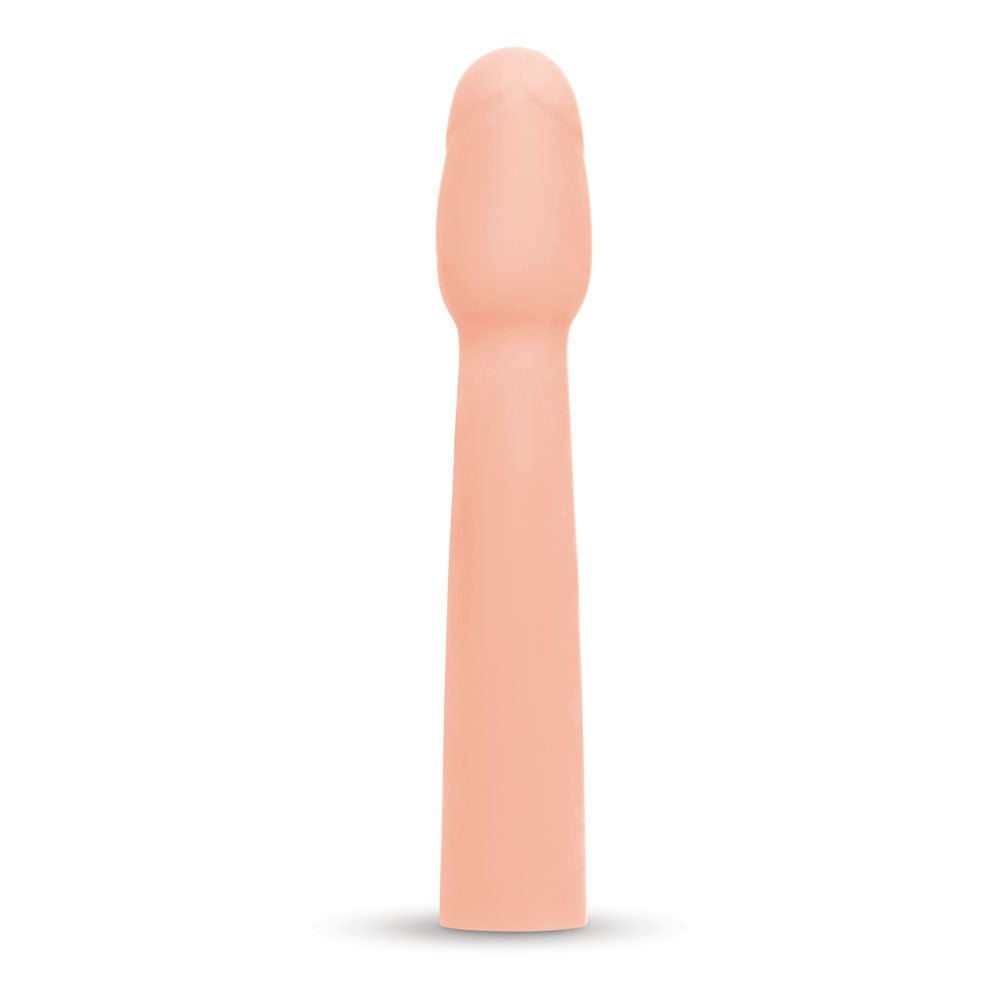 Size Up Realistic 2 Inch Penis Extender - Flesh 5 cm (2'') Penis Extension Sleeve - silkandsin
