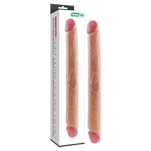 Slim Ultra Double Dildo - Flesh 43 cm (17'') Double Dong - Silk and Sin
