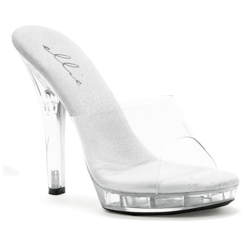Slip On Sandal Clear 5in - Silk and Sin