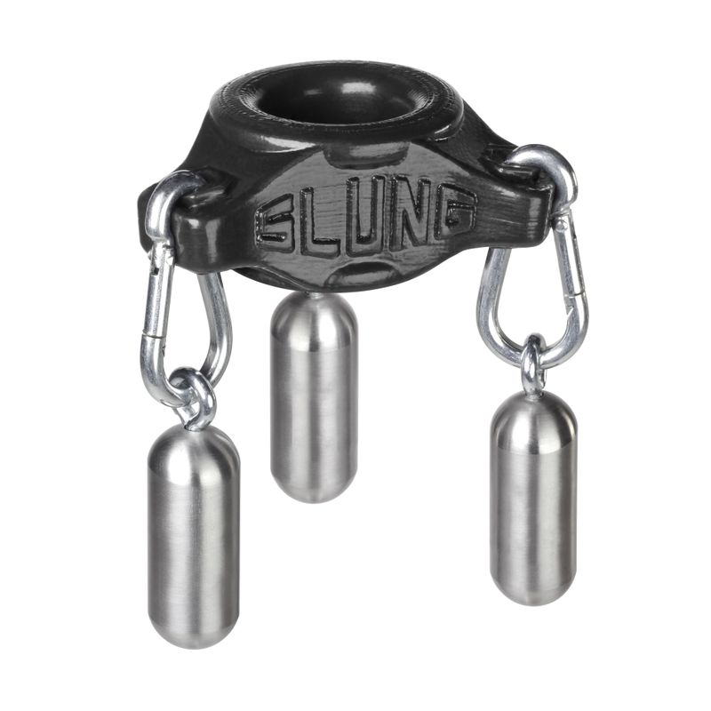 Slung Ballstretcher With 3 Carabiners Black - Silk and Sin