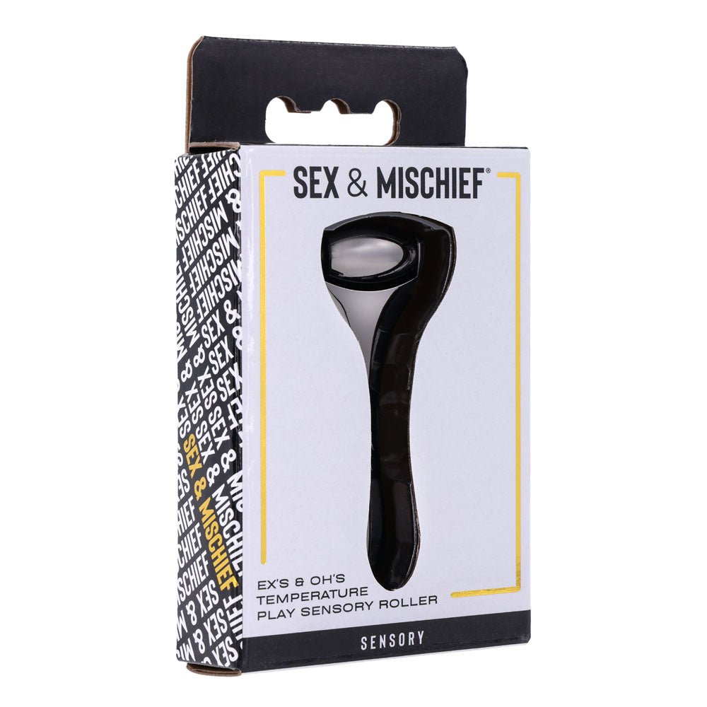 S&M Exs & Ohs Temperature Play Sensory Roller - Gunmetal Roller - silkandsin