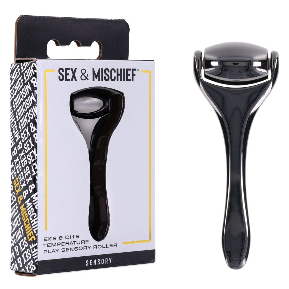 S&M Exs & Ohs Temperature Play Sensory Roller - Gunmetal Roller - silkandsin