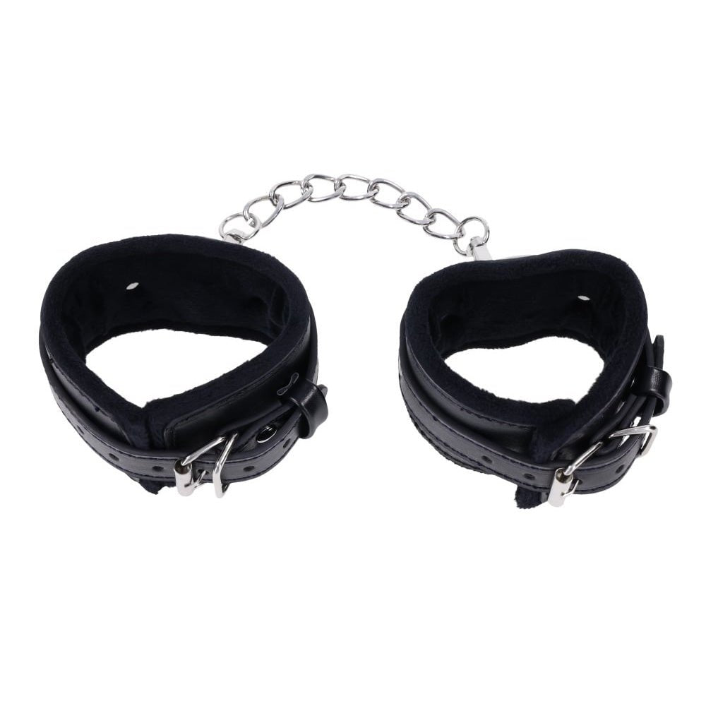 S&M Shadow Handcuffs - Black Restraints - Silk and Sin