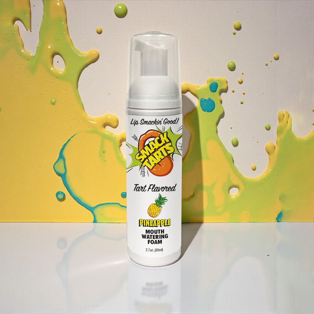 Smack Tarts Mouthwatering Foam - Pineapple - Sour Pineapple Flavoured - 80 ml Bottle - silkandsin