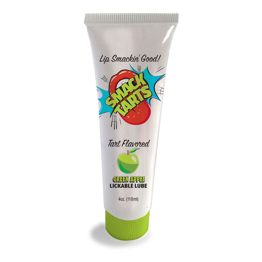 Smack Tarts - Sour Green Apple - Sour Green Apple Flavoured Lubricant - 120 ml Tube - Silk and Sin