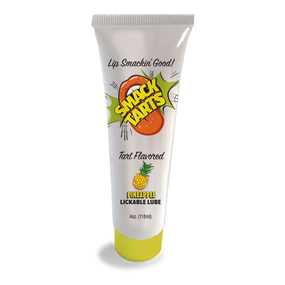 Smack Tarts - Sour Pineapple - Sour Pineapple Flavoured Lubricant - 120 ml Tube - Silk and Sin
